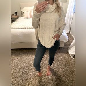 Cream cowl neck sweater